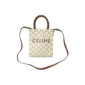 Celine Vertical Cabas Triomphe Shoulder Bag White
